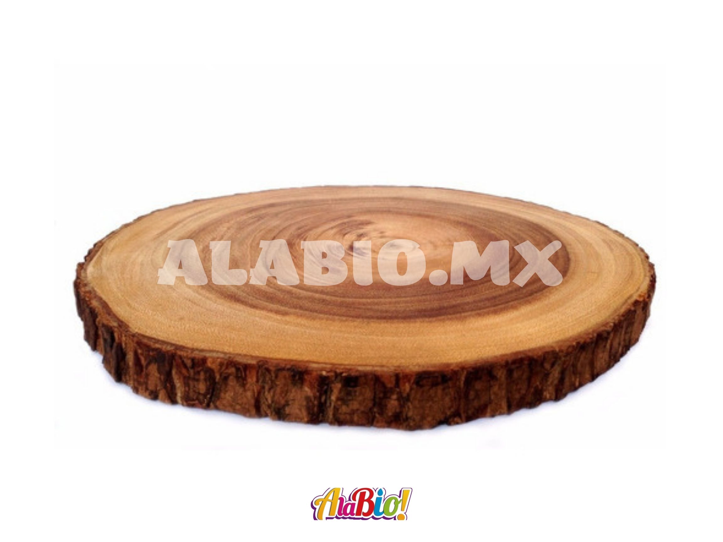 Renta de platos de tronco de madera en Puebla y Tlaxcala